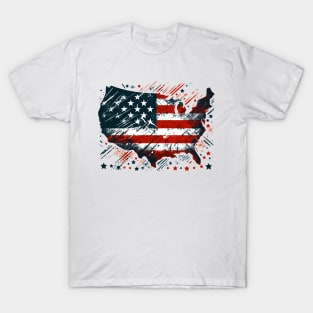 United States Map T-Shirt